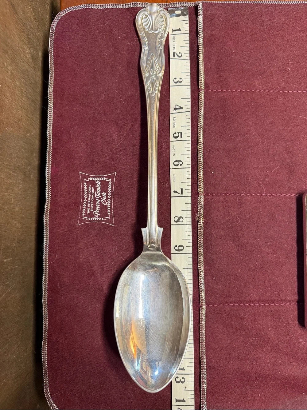 Vintage 13” silver triple plated large basting spoon EPNS A1 Sheffield England